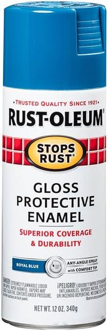image:imageRustOleum 7798830 Stops Rust Spray Paint 12 oz SemiGloss BlackGloss Royal Blue