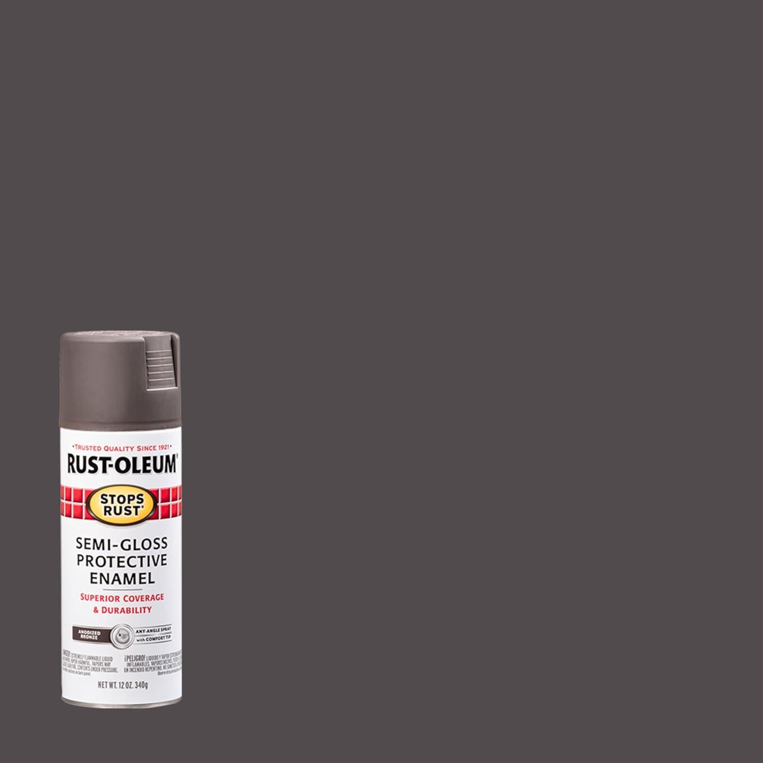 image:imageRustOleum 7798830 Stops Rust Spray Paint 12 oz SemiGloss BlackSemiGloss Anodized Bronze