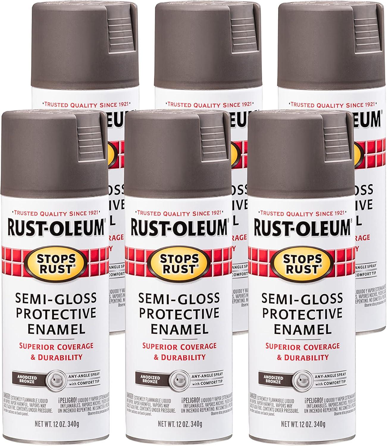 image:imageRustOleum 7798830 Stops Rust Spray Paint 12 oz SemiGloss BlackSemiGloss Anodized Bronze