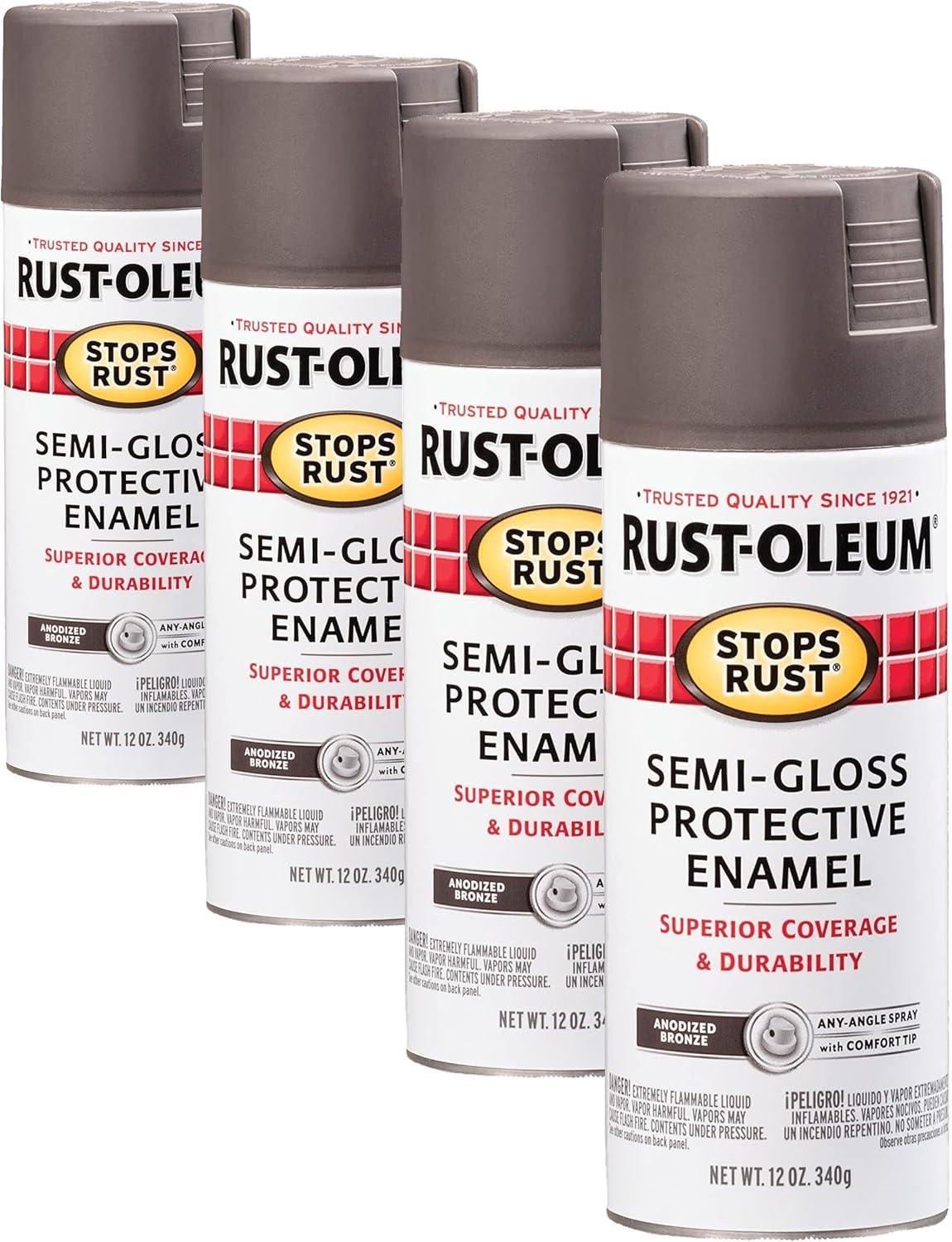image:imageRustOleum 7798830 Stops Rust Spray Paint 12 oz SemiGloss BlackSemiGloss Anodized Bronze
