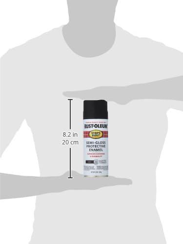 image:imageRustOleum 7798830 Stops Rust Spray Paint 12 oz SemiGloss BlackSemiGloss Black