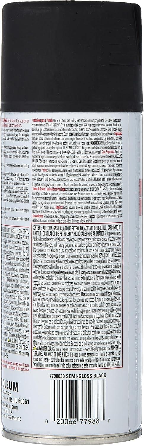 image:imageRustOleum 7798830 Stops Rust Spray Paint 12 oz SemiGloss BlackSemiGloss Black