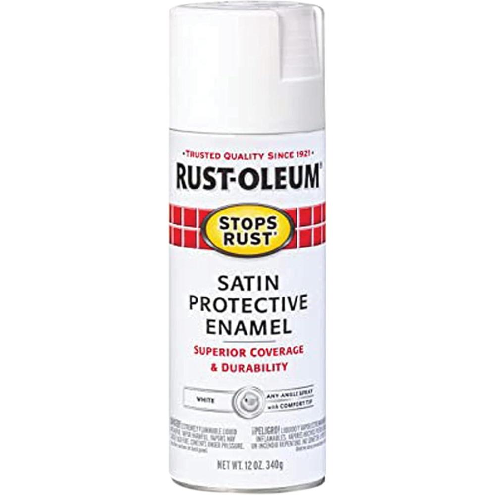 image:imageRustOleum 7798830 Stops Rust Spray Paint 12 oz SemiGloss BlackSatin White