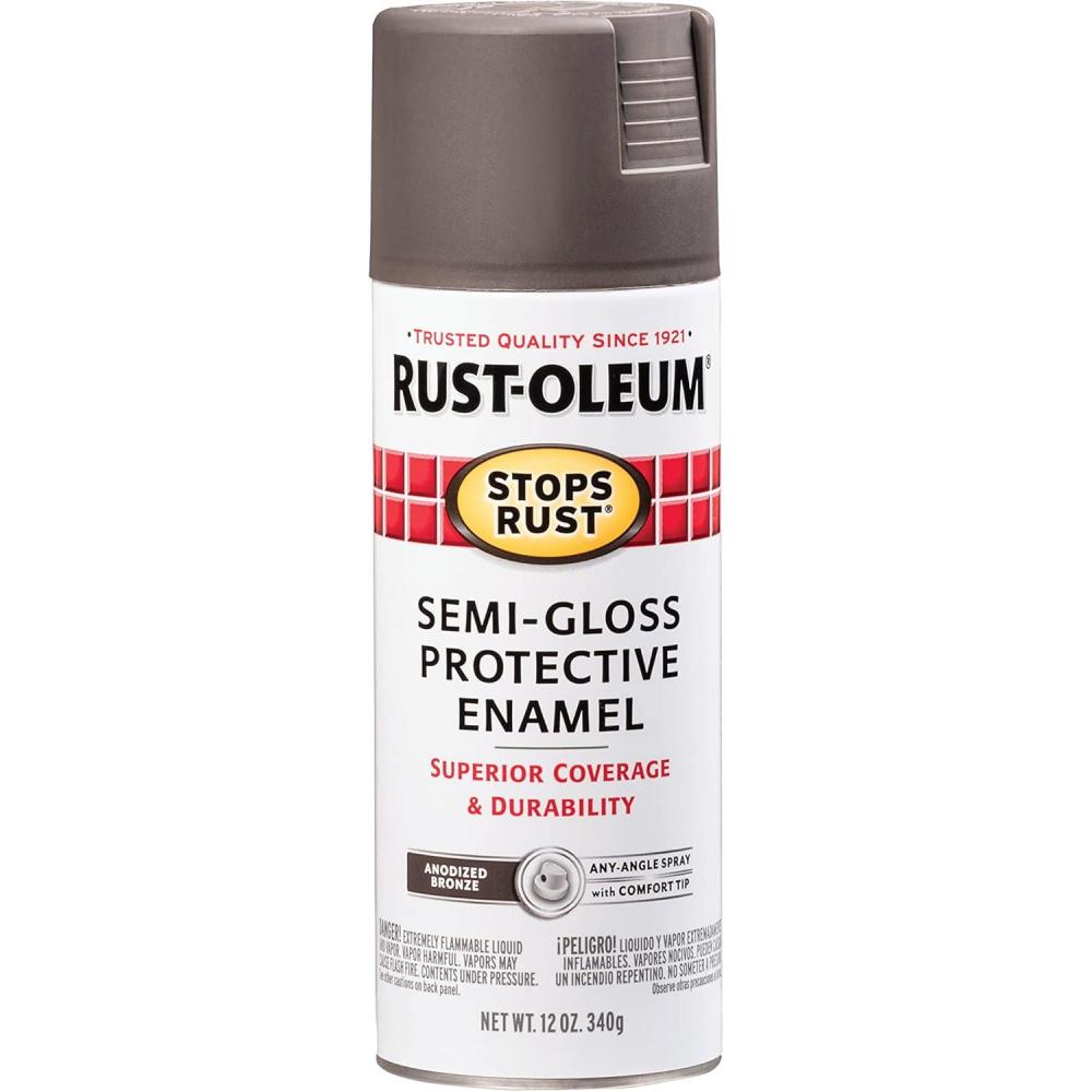 image:imageRustOleum 7798830 Stops Rust Spray Paint 12 oz SemiGloss BlackSemiGloss Anodized Bronze