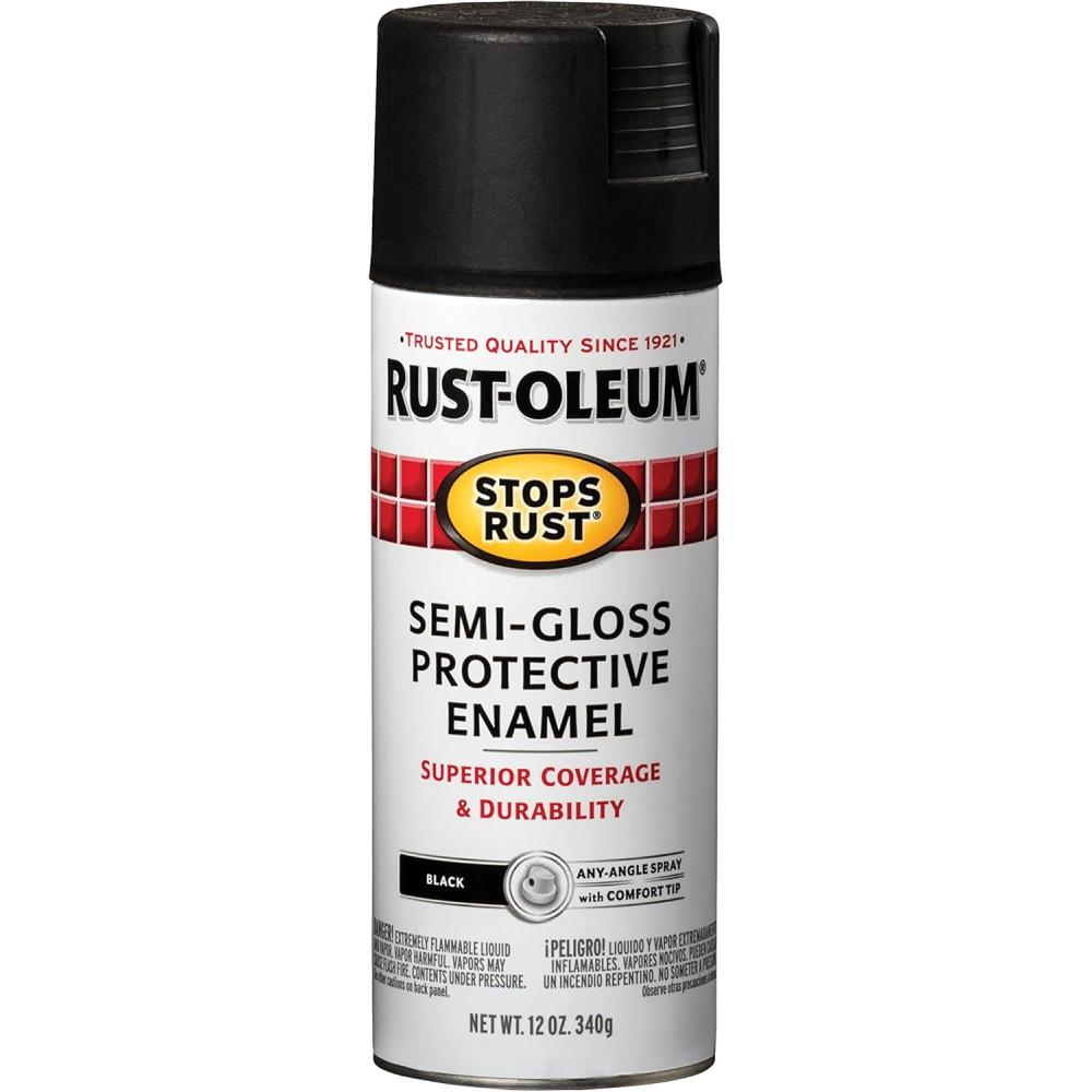 image:imageRustOleum 7798830 Stops Rust Spray Paint 12 oz SemiGloss BlackSemiGloss Black