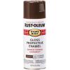 Rust-Oleum 7798830 Stops Rust Spray Paint, 12 oz, Semi-Gloss Black(Gloss Leather Brown)