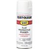 Rust-Oleum 7798830 Stops Rust Spray Paint, 12 oz, Semi-Gloss Black(Flat White)