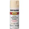 Rust-Oleum 7798830 Stops Rust Spray Paint, 12 oz, Semi-Gloss Black(Gloss Almond)