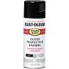 Rust-Oleum 7798830 Stops Rust Spray Paint, 12 oz, Semi-Gloss Black(Gloss Black)
