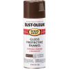 Rust-Oleum 7798830 Stops Rust Spray Paint, 12 oz, Semi-Gloss Black(Gloss Leather Brown)