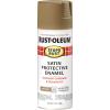 Rust-Oleum 7798830 Stops Rust Spray Paint, 12 oz, Semi-Gloss Black(Satin Dark Taupe)