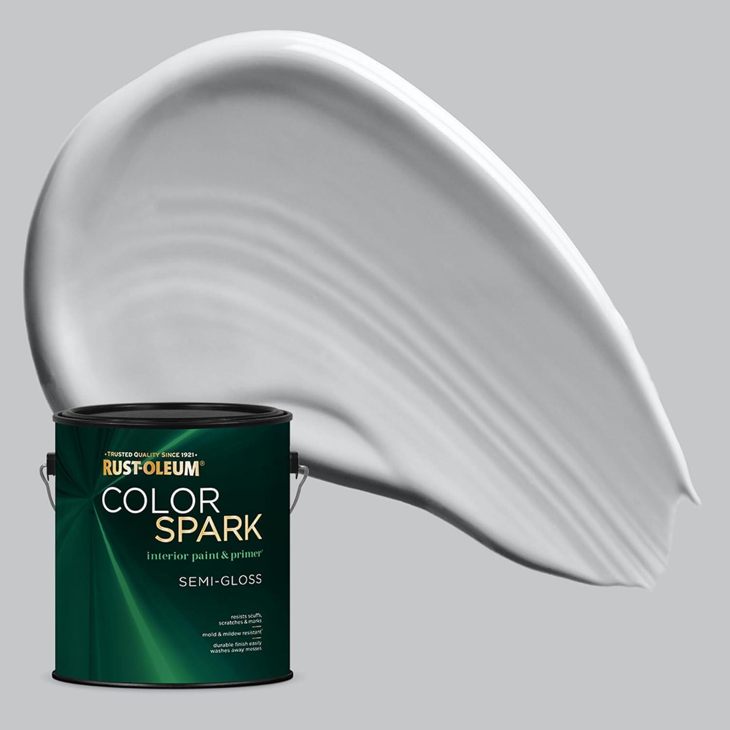 image:imageRustOleum Color Spark Interior Paint and Primer in One Eggshell Almond Macaron 1 GallonAshwood