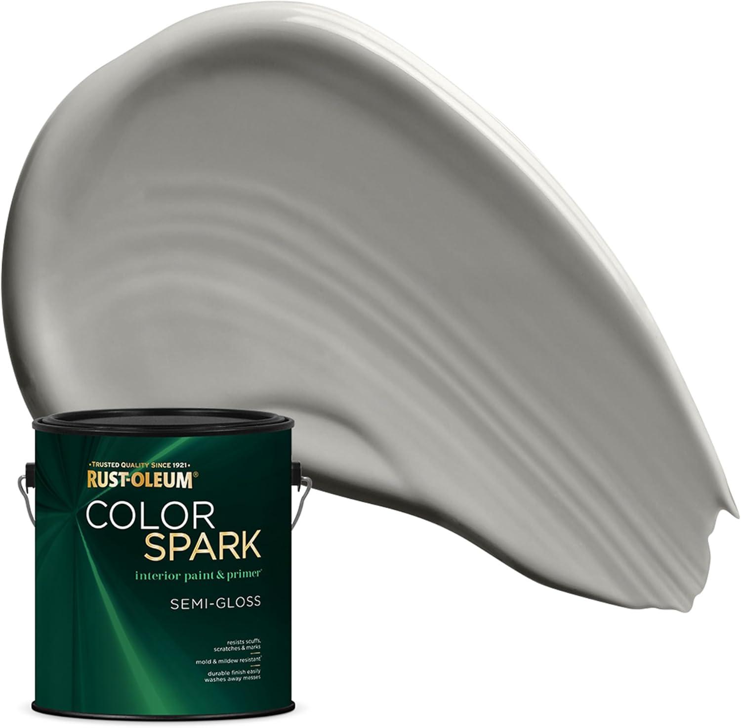 image:imageRustOleum Color Spark Interior Paint and Primer in One Eggshell Almond Macaron 1 GallonChiTown Skyline