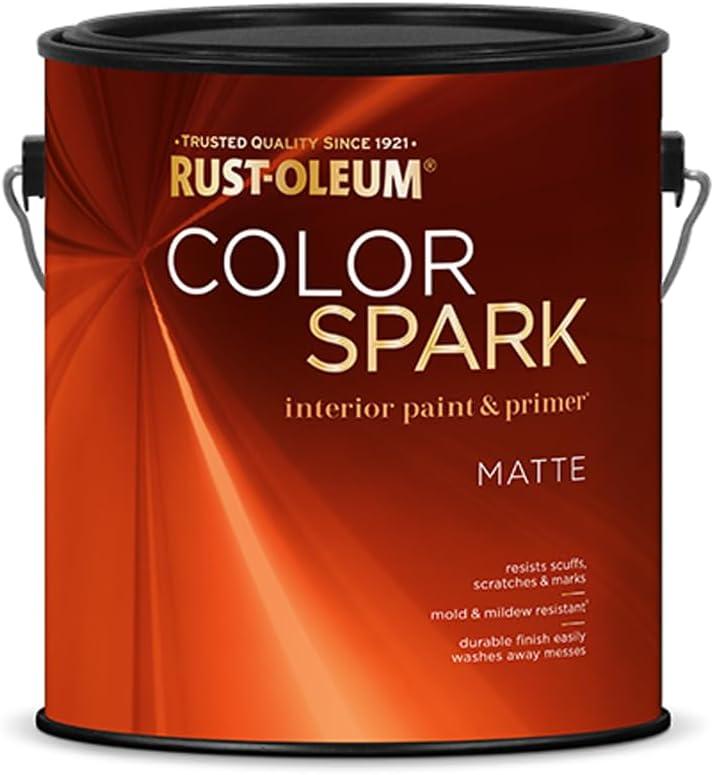 image:imageRustOleum Color Spark Interior Paint and Primer in One Eggshell Almond Macaron 1 GallonChiTown Skyline