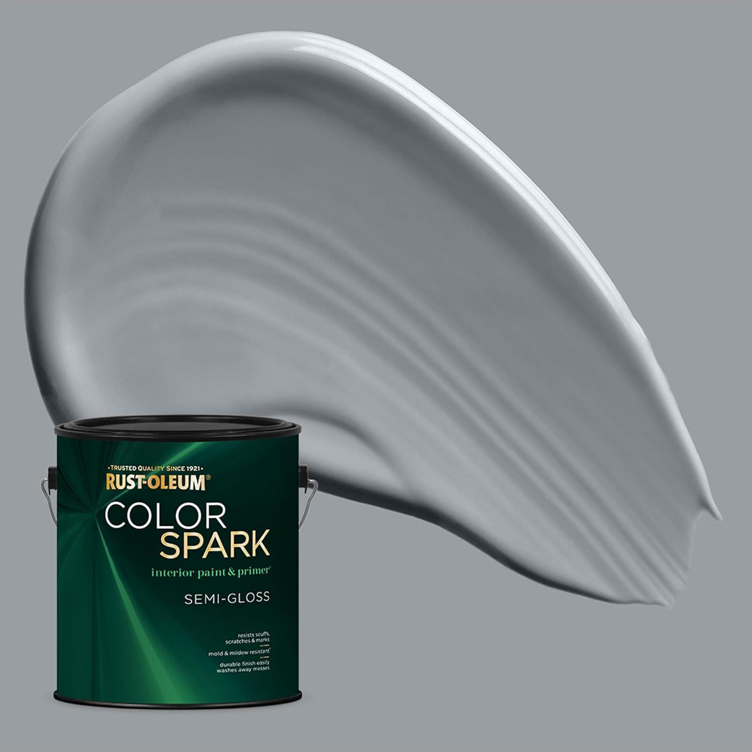 image:imageRustOleum Color Spark Interior Paint and Primer in One Eggshell Almond Macaron 1 GallonDolphin