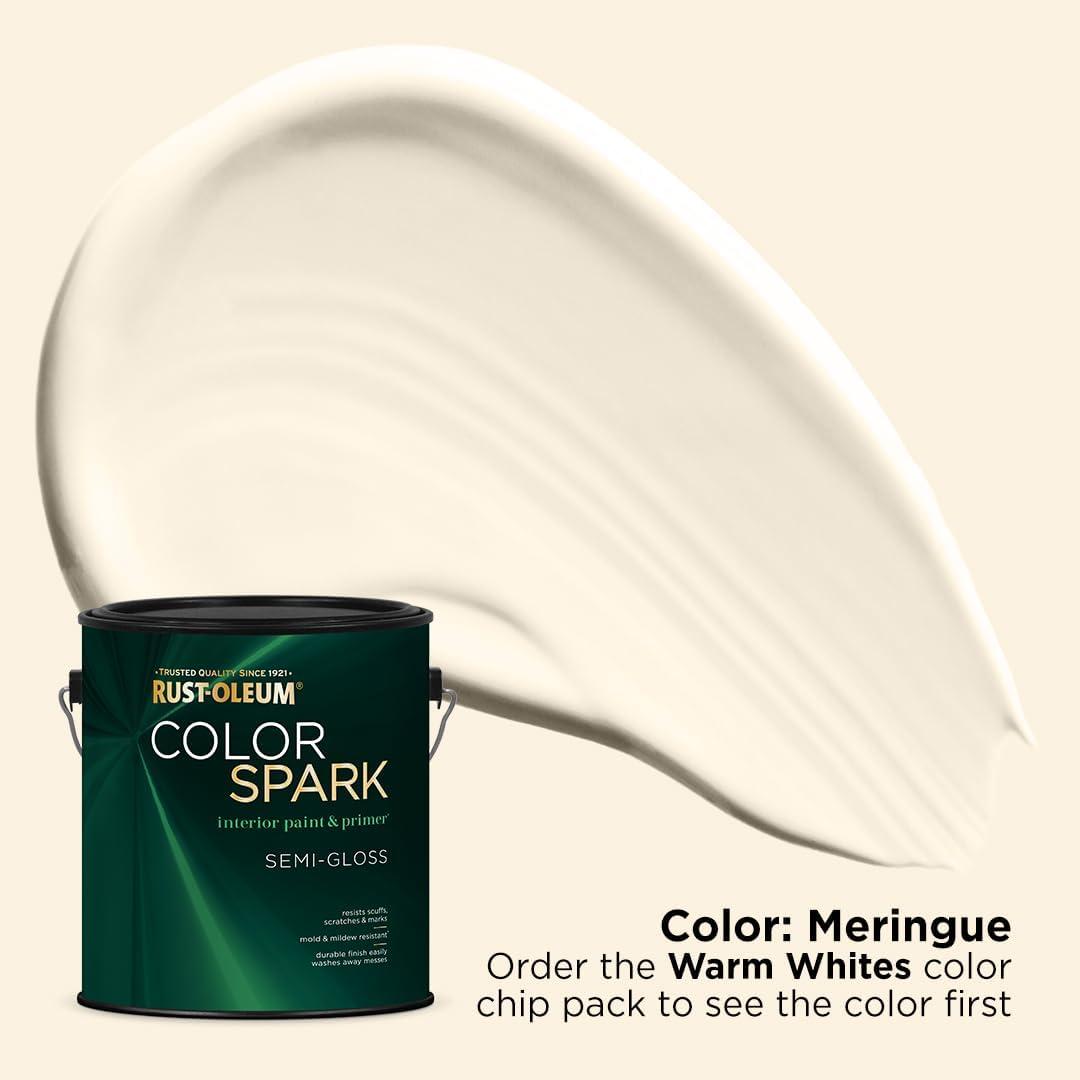 image:imageRustOleum Color Spark Interior Paint and Primer in One Eggshell Almond Macaron 1 GallonMeringue