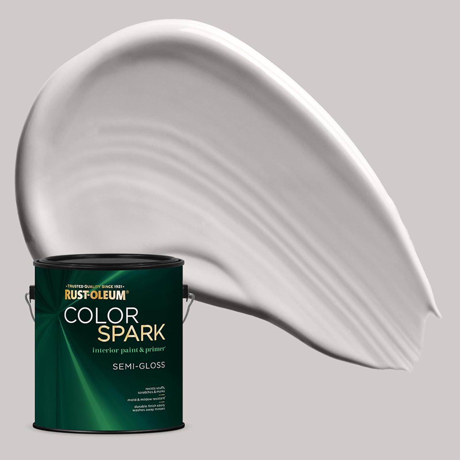 image:imageRustOleum Color Spark Interior Paint and Primer in One Eggshell Almond Macaron 1 GallonPerfectly Imperfect