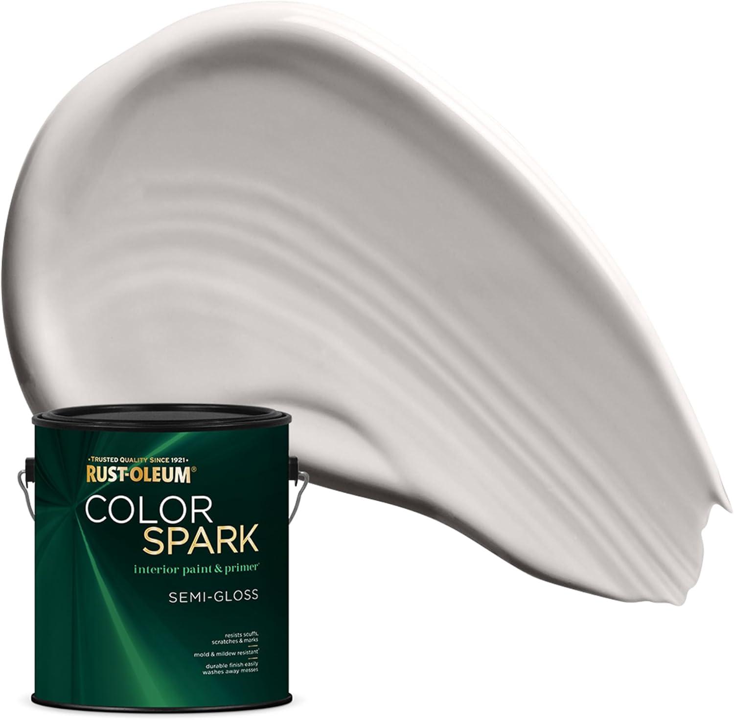 image:imageRustOleum Color Spark Interior Paint and Primer in One Eggshell Almond Macaron 1 GallonPerfectly Imperfect