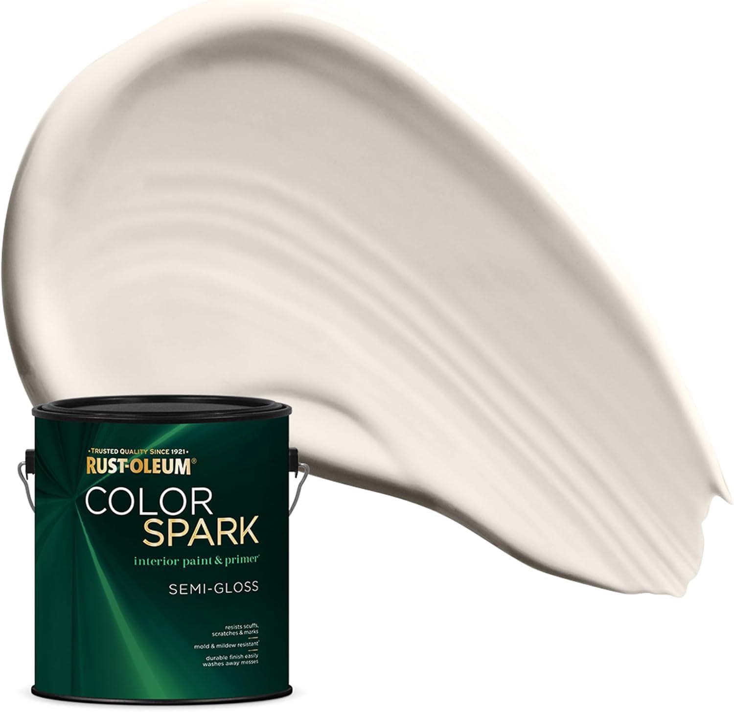 image:imageRustOleum Color Spark Interior Paint and Primer in One Matte Ethereal 1 GallonAlmond Macaron