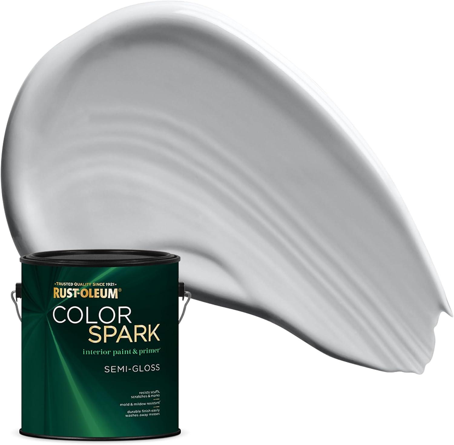 image:imageRustOleum Color Spark Interior Paint and Primer in One Matte Ethereal 1 GallonAshwood
