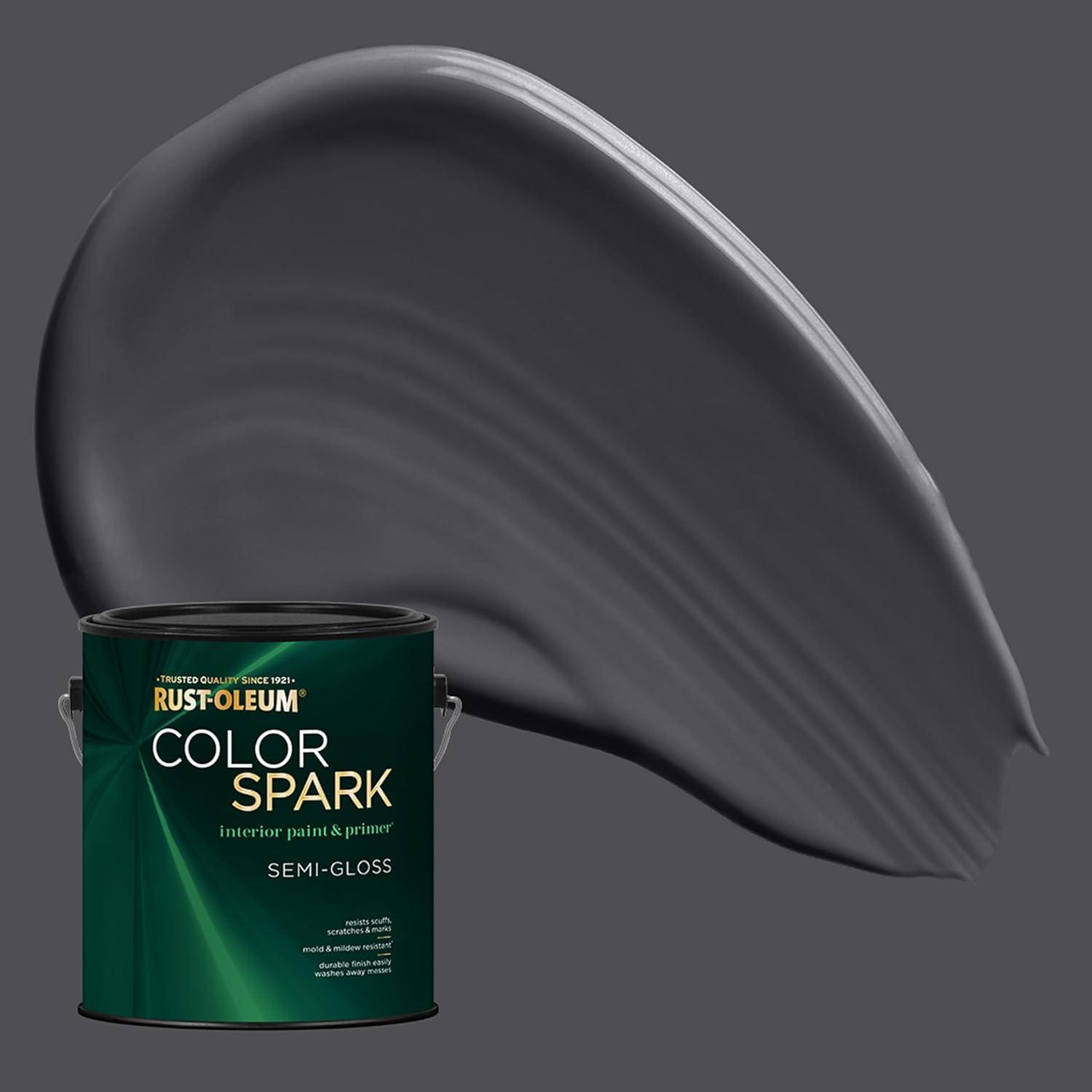 image:imageRustOleum Color Spark Interior Paint and Primer in One Matte Ethereal 1 GallonCarbon Copy