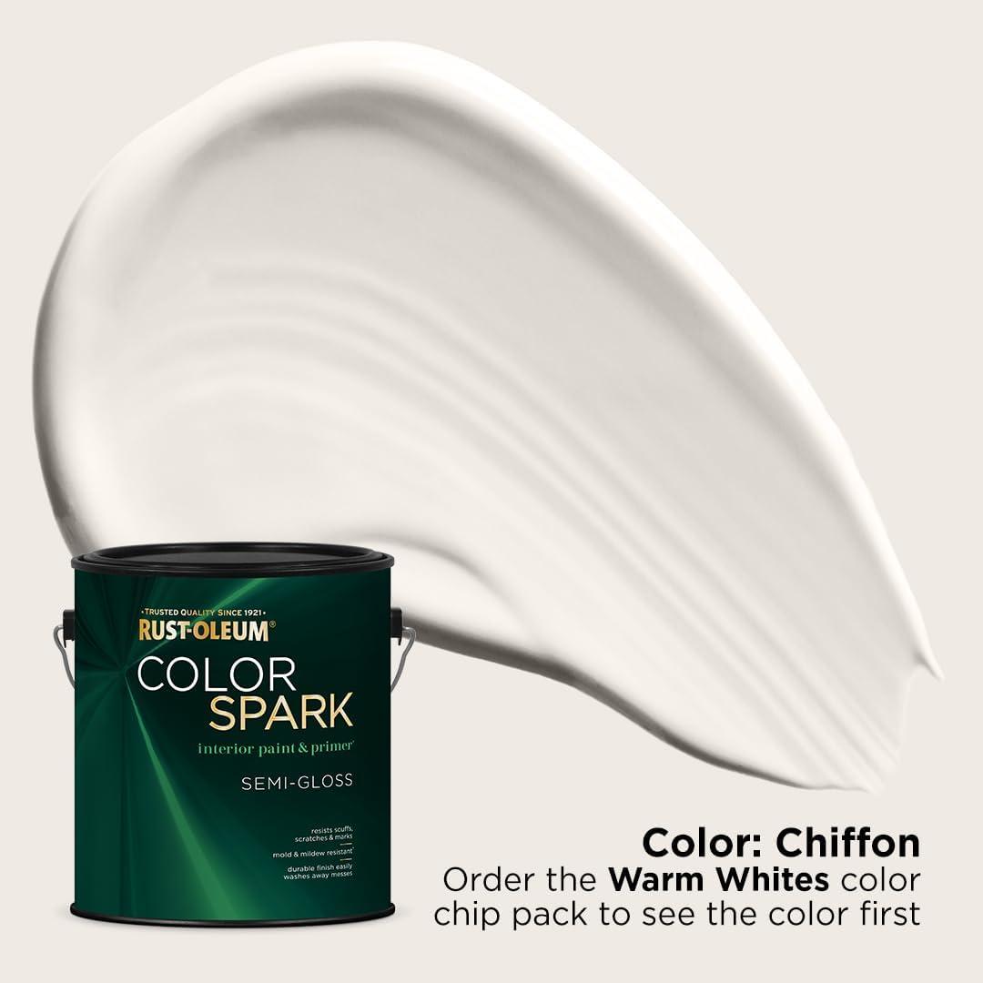 image:imageRustOleum Color Spark Interior Paint and Primer in One Matte Ethereal 1 GallonChiffon