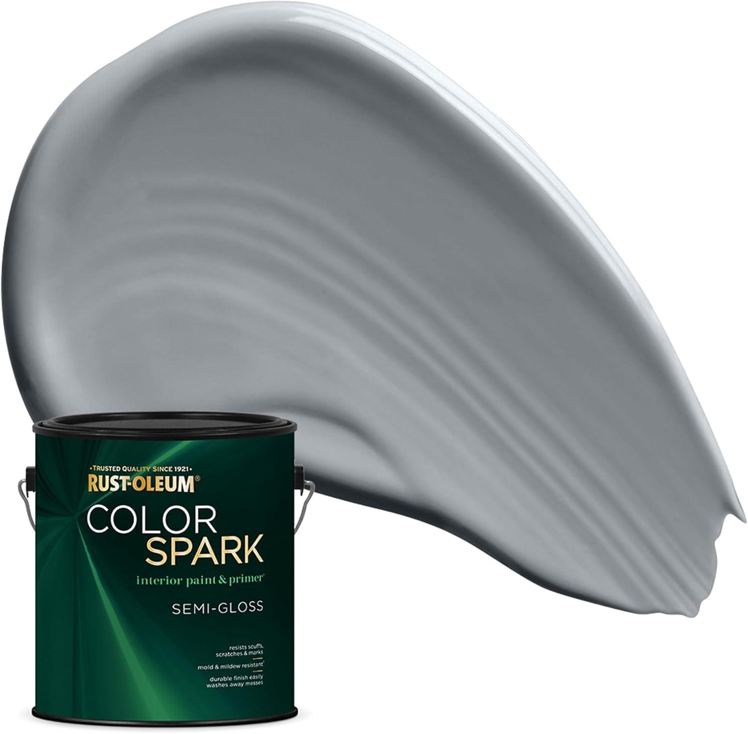 image:imageRustOleum Color Spark Interior Paint and Primer in One Matte Ethereal 1 GallonDolphin