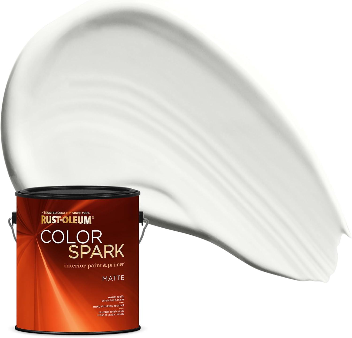 image:imageRustOleum Color Spark Interior Paint and Primer in One Matte Ethereal 1 GallonEthereal