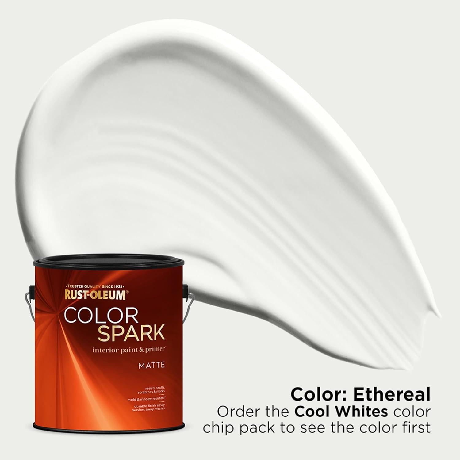 image:imageRustOleum Color Spark Interior Paint and Primer in One Matte Ethereal 1 GallonEthereal