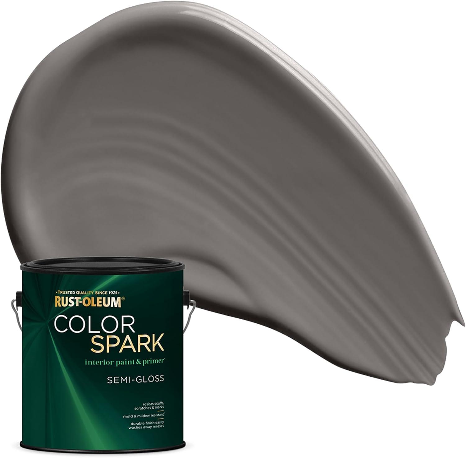 image:imageRustOleum Color Spark Interior Paint and Primer in One Matte Ethereal 1 GallonRiver Rock