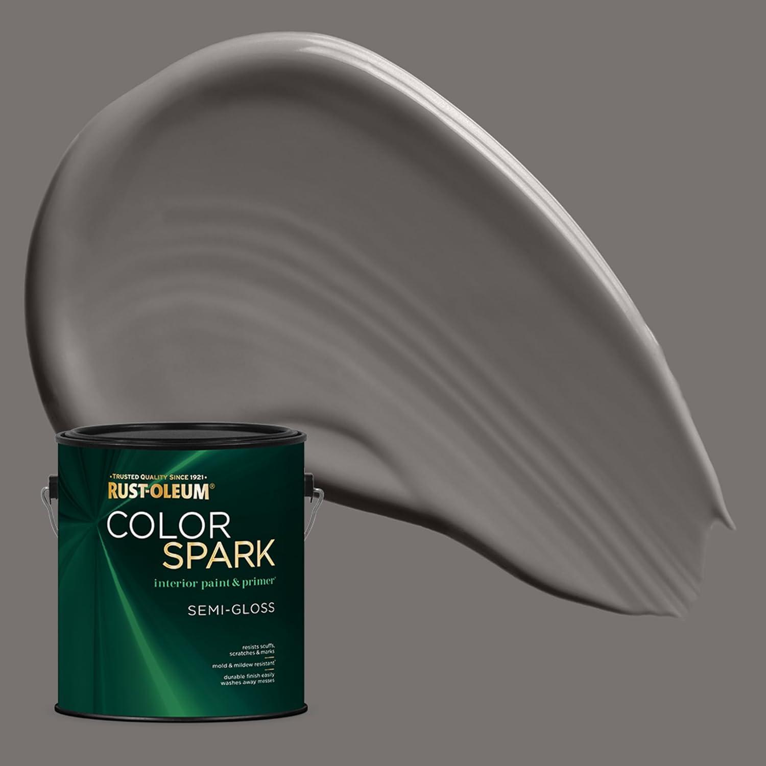 image:imageRustOleum Color Spark Interior Paint and Primer in One Matte Ethereal 1 GallonRiver Rock
