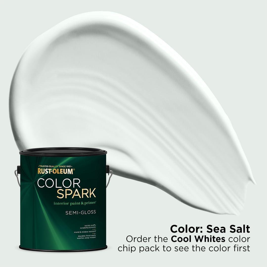 image:imageRustOleum Color Spark Interior Paint and Primer in One Matte Ethereal 1 GallonSea Salt