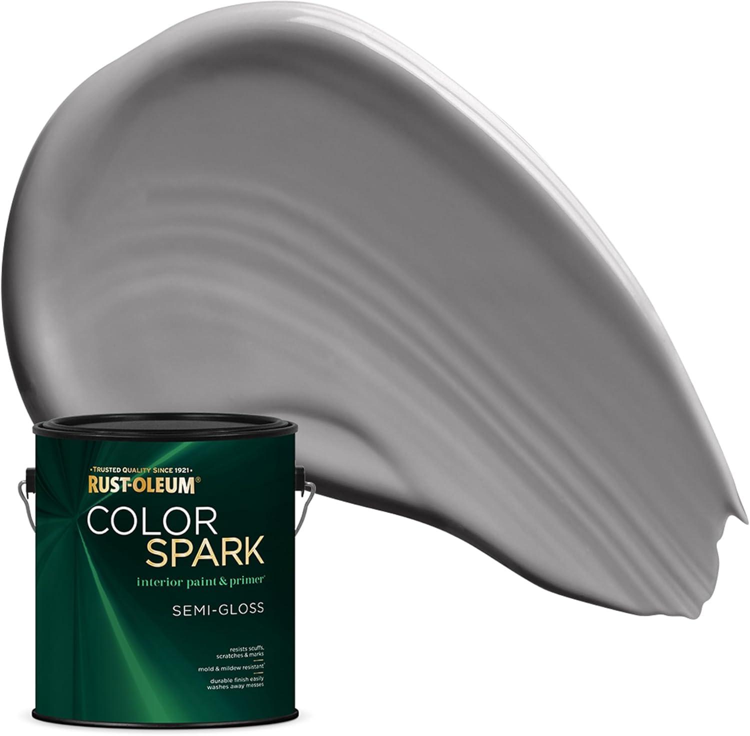 image:imageRustOleum Color Spark Interior Paint and Primer in One Matte Ethereal 1 GallonSemi Precious