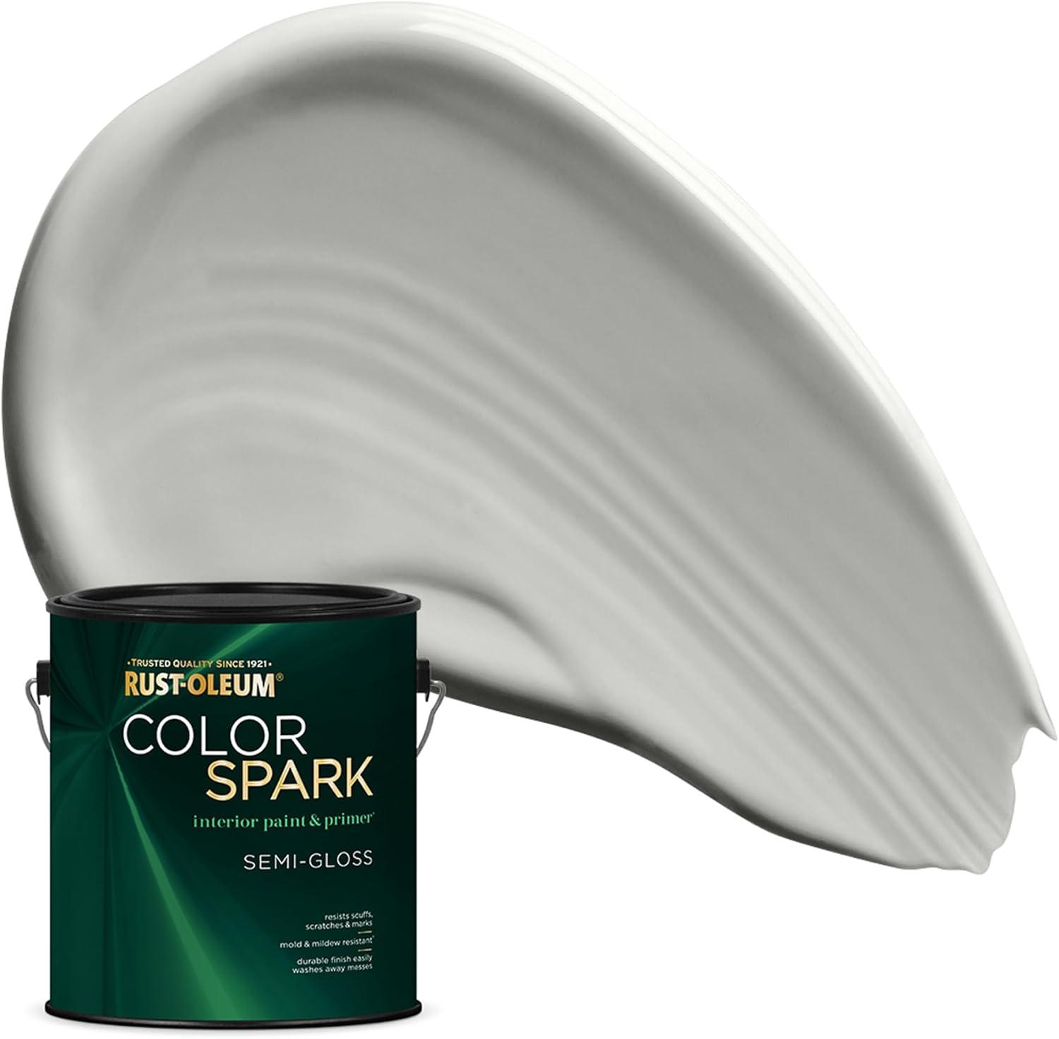 image:imageRustOleum Color Spark Interior Paint and Primer in One Matte Ethereal 1 GallonStonehenge
