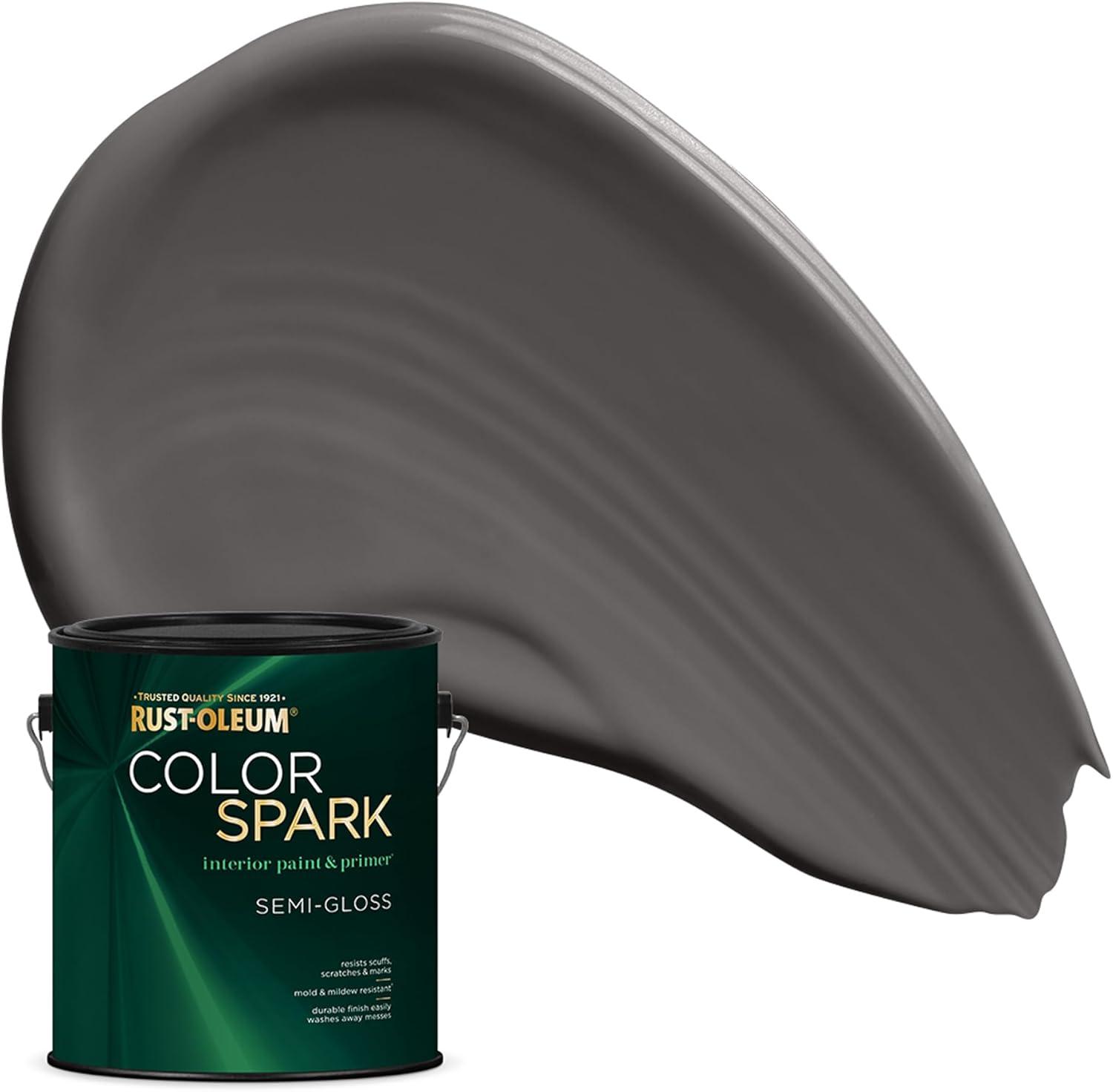 image:imageRustOleum Color Spark Interior Paint and Primer in One Matte Ethereal 1 GallonVortex