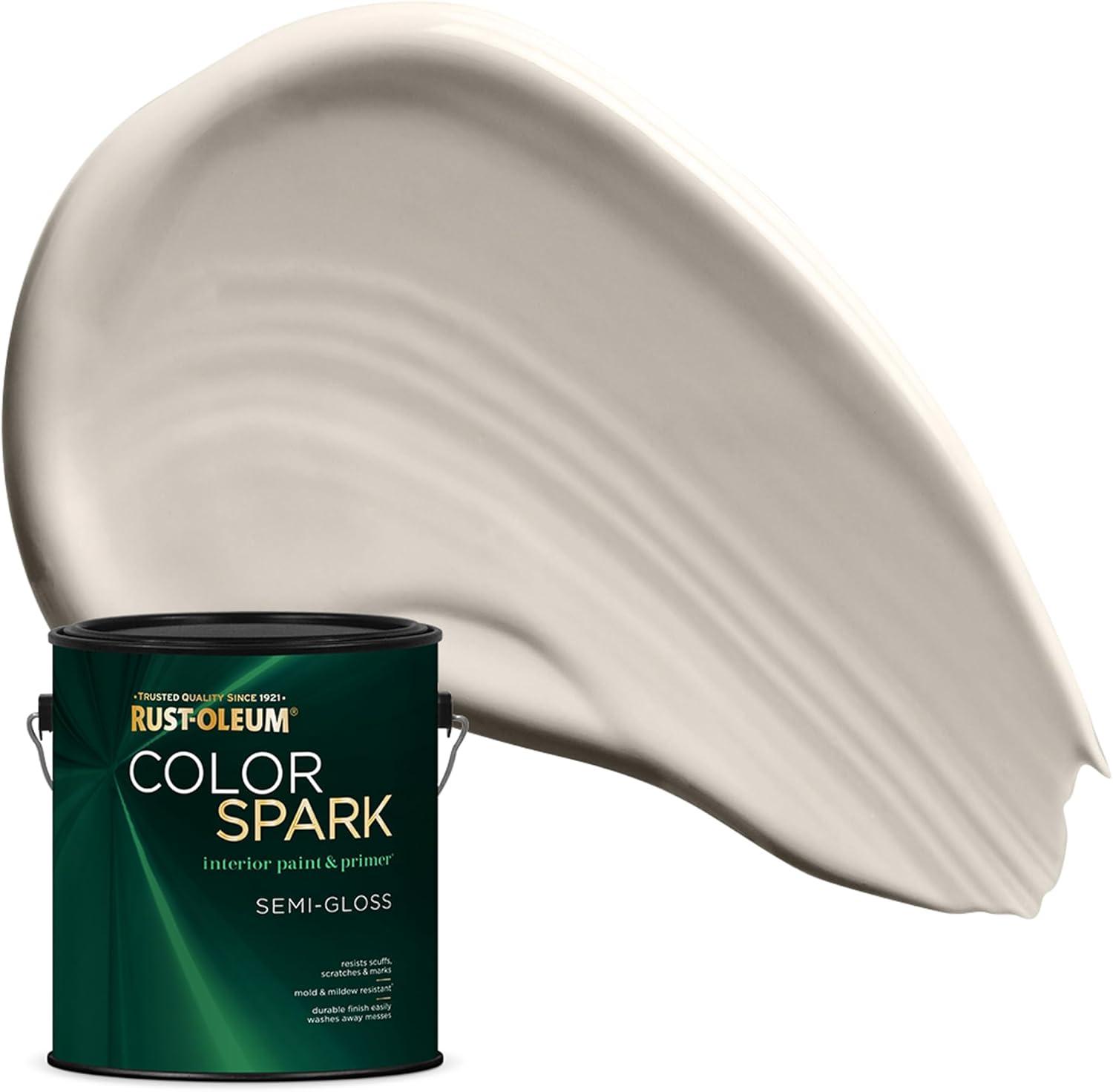 image:imageRustOleum Color Spark Interior Paint and Primer in One Matte Ethereal 1 GallonWarm Chenille