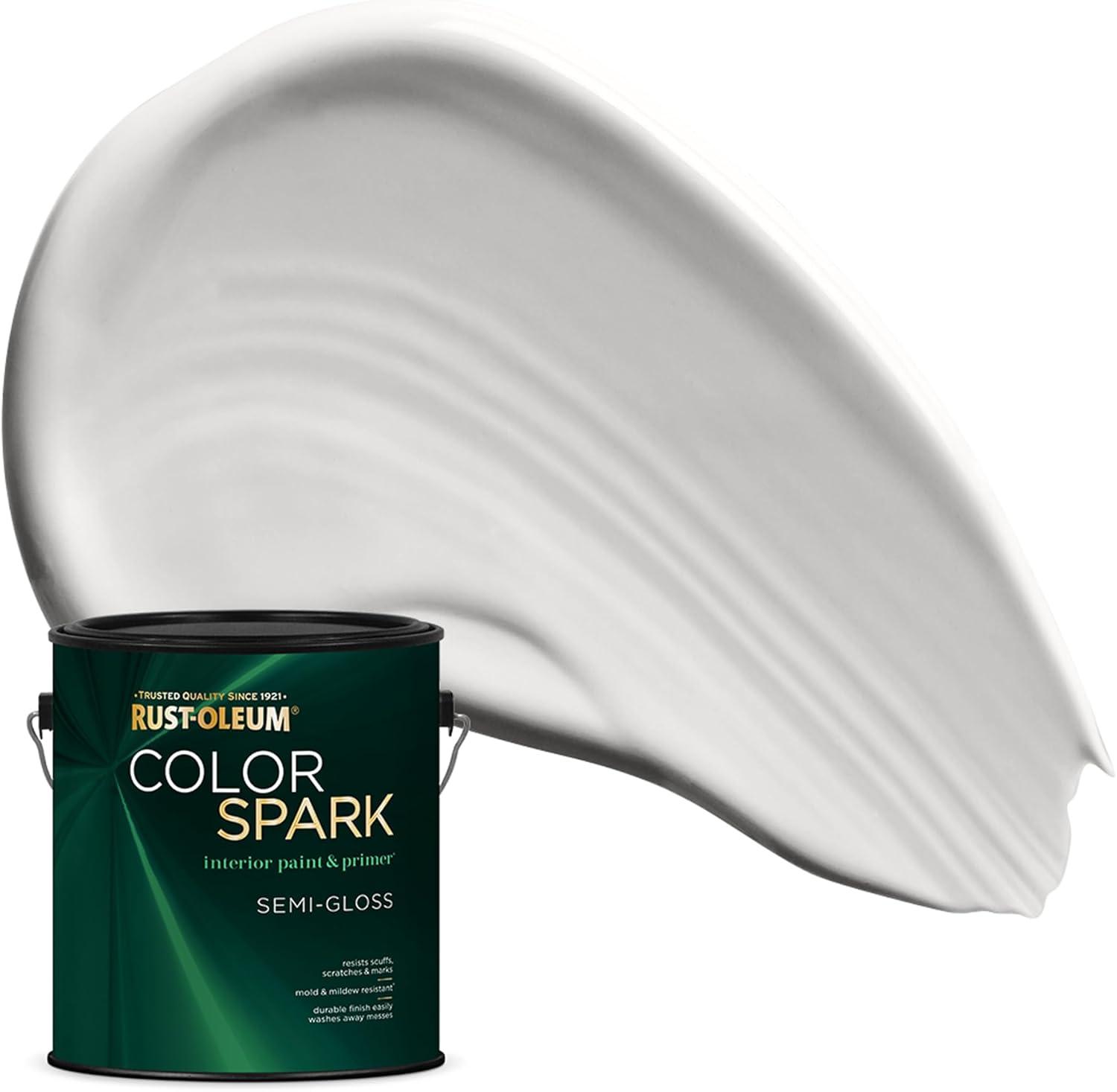 image:imageRustOleum Color Spark Interior Paint and Primer in One Matte Ethereal 1 GallonWishbone