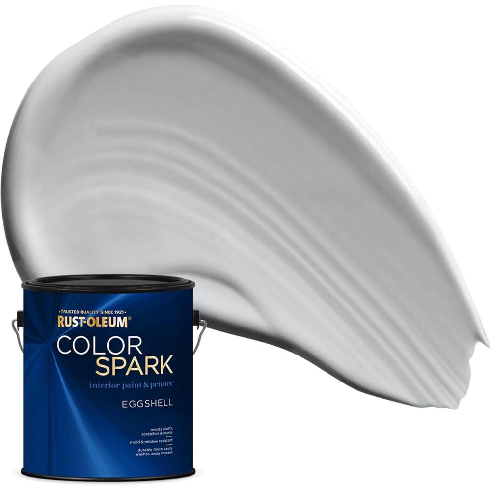 image:imageRustOleum Color Spark Interior Paint and Primer in One Eggshell Almond Macaron 1 GallonAshwood