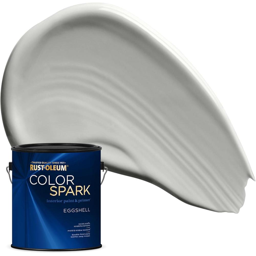 image:imageRustOleum Color Spark Interior Paint and Primer in One Eggshell Almond Macaron 1 GallonStonehenge