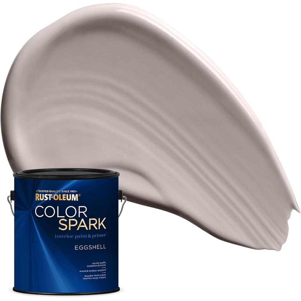 image:imageRustOleum Color Spark Interior Paint and Primer in One Eggshell Almond Macaron 1 GallonSwedish Knit