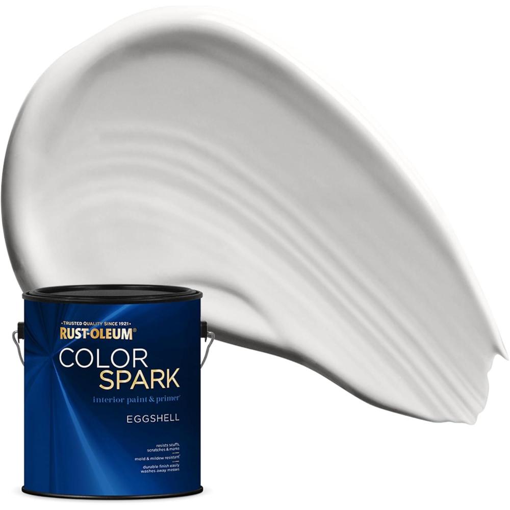 image:imageRustOleum Color Spark Interior Paint and Primer in One Eggshell Almond Macaron 1 GallonWishbone