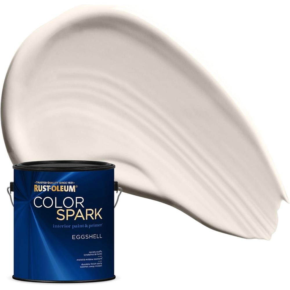 image:imageRustOleum Color Spark Interior Paint and Primer in One Matte Ethereal 1 GallonAlmond Macaron