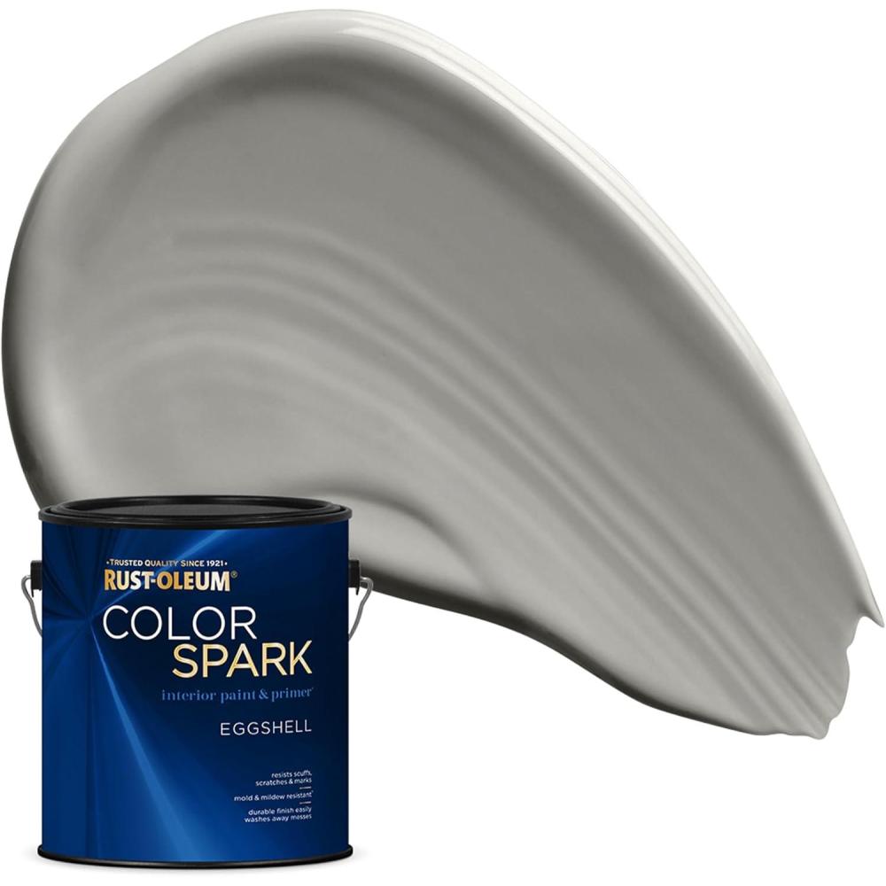 image:imageRustOleum Color Spark Interior Paint and Primer in One Matte Ethereal 1 GallonChiTown Skyline