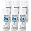 Rust-Oleum 249090-6PK Painter’s Touch 2X Ultra Cover Spray Paint, 12 oz, Gloss White, 6 Pack
