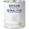 Rust-Oleum 267334 Painter’s Touch Latex Paint, Quart, Satin Hunt Club Green, 1 Quarts (Pack of 1)(Flat White)