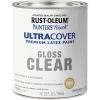 Rust-Oleum 267334 Painter’s Touch Latex Paint, Quart, Satin Hunt Club Green, 1 Quarts (Pack of 1)(Gloss Clear)