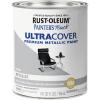 Rust-Oleum 267334 Painter’s Touch Latex Paint, Quart, Satin Hunt Club Green, 1 Quarts (Pack of 1)(Metallic Silver)
