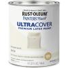 Rust-Oleum 267334 Painter’s Touch Latex Paint, Quart, Satin Hunt Club Green, 1 Quarts (Pack of 1)(Satin Heirloom White)