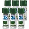 Rust-Oleum 334034-6PK Painter’s Touch 2X Ultra Cover Spray Paint, 12 oz, Gloss Hunter Green, 6 Pack
