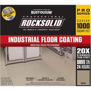 Rust-Oleum 322761 RockSolid Professional Industrial Floor Coating Kit, High Gloss Mocha(Mocha)